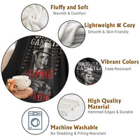 Original Gangster Most Wanted Al Capone Throw Blanket Italian American Mafia - Wonder Print Shop