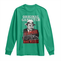 Original Gangster Most Wanted Al Capone Long Sleeve Shirt Italian American Mafia - Wonder Print Shop