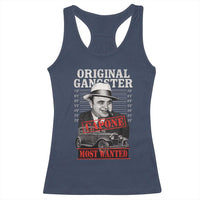 Original Gangster Most Wanted Al Capone Racerback Tank Top Italian American Mafia - Wonder Print Shop