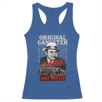 Original Gangster Most Wanted Al Capone Racerback Tank Top Italian American Mafia - Wonder Print Shop