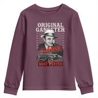 Original Gangster Most Wanted Al Capone Youth Sweatshirt Italian American Mafia - Wonder Print Shop