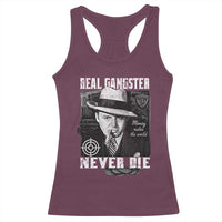 Al Capone Racerback Tank Top Real Ganster Never Die Italian American Mafia - Wonder Print Shop