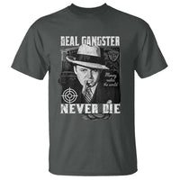 Al Capone T Shirt Real Ganster Never Die Italian American Mafia - Wonder Print Shop