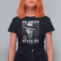 Al Capone T Shirt For Women Real Ganster Never Die Italian American Mafia - Wonder Print Shop