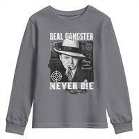 Al Capone Youth Sweatshirt Real Ganster Never Die Italian American Mafia - Wonder Print Shop