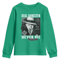 Al Capone Youth Sweatshirt Real Ganster Never Die Italian American Mafia - Wonder Print Shop