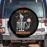 Funny Halloween Birthday Spare Tire Cover Its My Bday Skeleton Cake Party - Wonder Print Shop