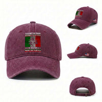 Funny The Only Thing Better Than Being Italian Is Being Sicilian Washed Cotton Baseball Cap Sicily Italy