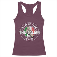 Funny Have No Fear The Italian Is Here Racerback Tank Top Che Vuoi - Wonder Print Shop