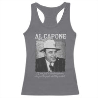 Al Capone Racerback Tank Top I Am Just A Businessman American Gangster Mafia - Wonder Print Shop