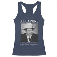 Al Capone Racerback Tank Top I Am Just A Businessman American Gangster Mafia - Wonder Print Shop