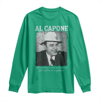 Al Capone Long Sleeve Shirt Lets Call Me An Organizer American Gangster Mafia - Wonder Print Shop