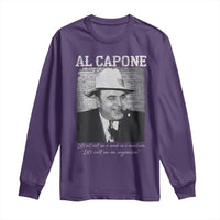Al Capone Long Sleeve Shirt Lets Call Me An Organizer American Gangster Mafia - Wonder Print Shop