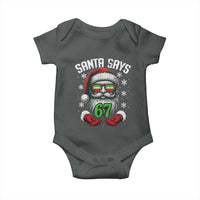 Funny Christmas Santa Says 67 Baby Onesie Six Seven Meme Gen Alpha Xmas Gag Gift - Wonder Print Shop