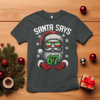 Funny Christmas Santa Says 67 T Shirt Six Seven Meme Gen Alpha Xmas Gag Gift - Wonder Print Shop