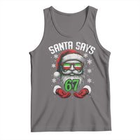 Funny Christmas Santa Says 67 Tank Top Six Seven Meme Gen Alpha Xmas Gag Gift - Wonder Print Shop