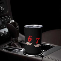 Funny 67 Six Seven Meme Hands Gesture Alpha Slang Tumbler Cup - Wonder Print Shop