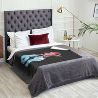 Funny 67 Christmas Throw Blanket Six Seven Dabbing Santa Meme Gen Alpha Slang - Wonder Print Shop