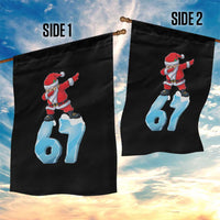 Funny 67 Christmas Garden Flag Six Seven Dabbing Santa Meme Gen Alpha Slang - Wonder Print Shop