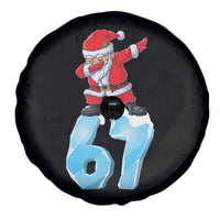 Funny 67 Christmas Spare Tire Cover Six Seven Dabbing Santa Meme Gen Alpha Slang - Wonder Print Shop