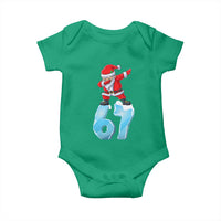 Funny 67 Christmas Baby Onesie Six Seven Dabbing Santa Meme Gen Alpha Slang - Wonder Print Shop