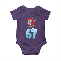 Funny 67 Christmas Baby Onesie Six Seven Dabbing Santa Meme Gen Alpha Slang - Wonder Print Shop