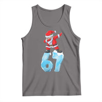 Funny 67 Christmas Tank Top Six Seven Dabbing Santa Meme Gen Alpha Slang - Wonder Print Shop