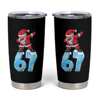 Funny 67 Christmas Tumbler Cup Six Seven Dabbing Santa Meme Gen Alpha Slang - Wonder Print Shop