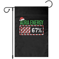 Funny Aura Energy 67 Christmas Garden Flag Aura Farming Six Seven Meme Gen Alpha Slang - Wonder Print Shop