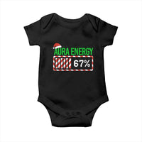 Funny Aura Energy 67 Christmas Baby Onesie Aura Farming Six Seven Meme Gen Alpha Slang - Wonder Print Shop