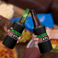 Funny Aura Energy 67 Christmas 4 in 1 Can Cooler Tumbler Aura Farming Six Seven Meme Gen Alpha Slang - Wonder Print Shop