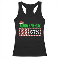Funny Aura Energy 67 Christmas Racerback Tank Top Aura Farming Six Seven Meme Gen Alpha Slang - Wonder Print Shop