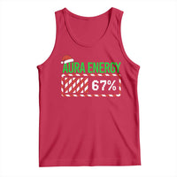 Funny Aura Energy 67 Christmas Tank Top Aura Farming Six Seven Meme Gen Alpha Slang - Wonder Print Shop
