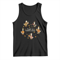 Just A Thankful Goose Tank Top Funny Goose Turkey Thanksgiving Fall Season - Wonder Print Shop