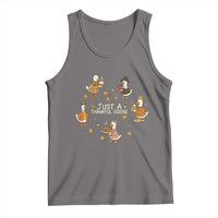 Just A Thankful Goose Tank Top Funny Goose Turkey Thanksgiving Fall Season - Wonder Print Shop