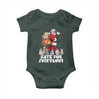 Funny Christmas Cat Baby Onesie Cats For Everybody Xmas Santa Pet