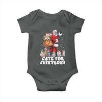 Funny Christmas Cat Baby Onesie Cats For Everybody Xmas Santa Pet