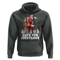 Funny Christmas Cat Hoodie Cats For Everybody Xmas Santa Pet