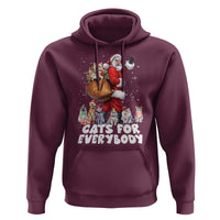 Funny Christmas Cat Hoodie Cats For Everybody Xmas Santa Pet