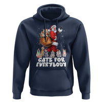 Funny Christmas Cat Hoodie Cats For Everybody Xmas Santa Pet
