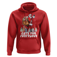 Funny Christmas Cat Hoodie Cats For Everybody Xmas Santa Pet