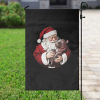 Funny Moo Deng Christmas Garden Flag Santa Cute Hippo Zoo Meme Baby Pygmy - Wonder Print Shop