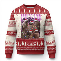Funny Pesto The Penguin Xmas Ugly Christmas Sweater - Wonder Print Shop
