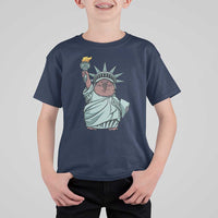 Funny Pesto The Penguin Statue Of Liberty T Shirt For Kid - Wonder Print Shop
