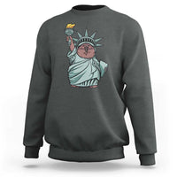 Funny Pesto The Penguin Statue Of Liberty Sweatshirt - Wonder Print Shop