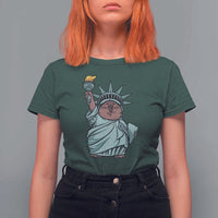 Funny Pesto The Penguin Statue Of Liberty T Shirt For Women - Wonder Print Shop
