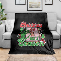 Funny Christmas Season Throw Blanket Switch Red And Green Skeleton Hand - Wonder Print Shop