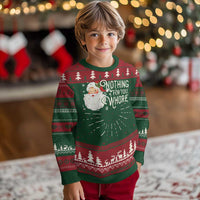 Funny Xmas Naughty Santa Ugly Christmas Sweater Nothing For You Whore - Wonder Print Shop