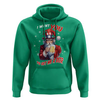 Funny Christmas Beer Hoodie I Want You To Get Me A Beer Santa Uncle Sam