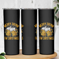 Funny Merry Drunk I'm Christmas Skinny Tumbler Vintage Beer Mugs Xmas - Wonder Print Shop